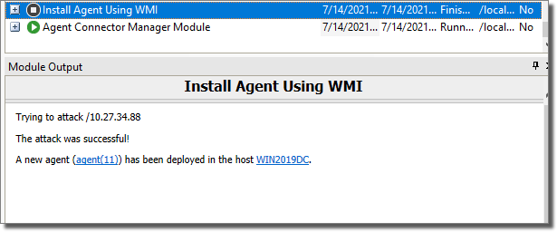 Install Agent using WMI